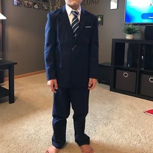 5 Piece Navy Blue Suit